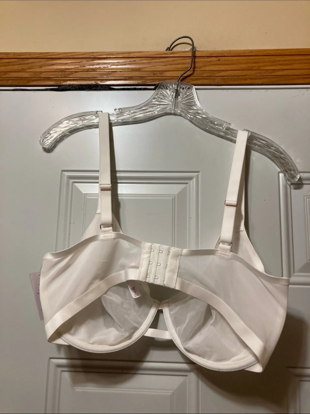 Sheer Underwire Bra in Light Cream - Women Intimates 36DDD NWT